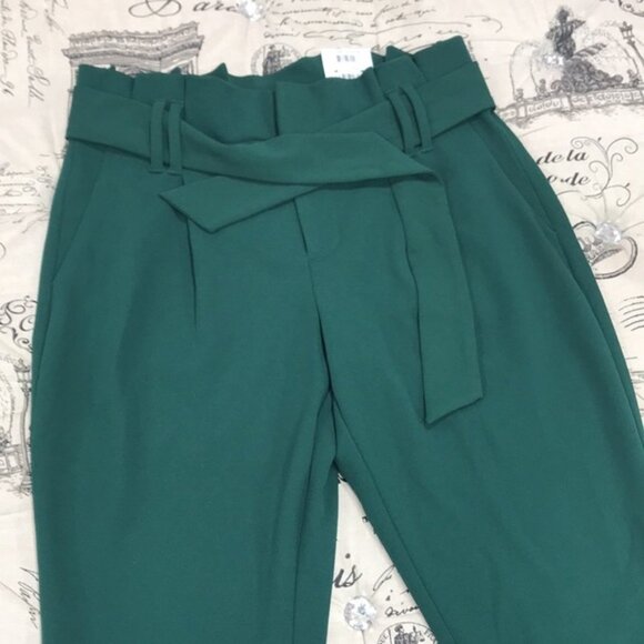 INC Tapered-Leg Paperbag Pants - Picture 3 of 6